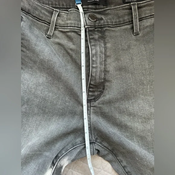 Banana Republic Mid-Rise Skinny Zip Pocket Jeans Grey Size 28 - Picture 11 of 12